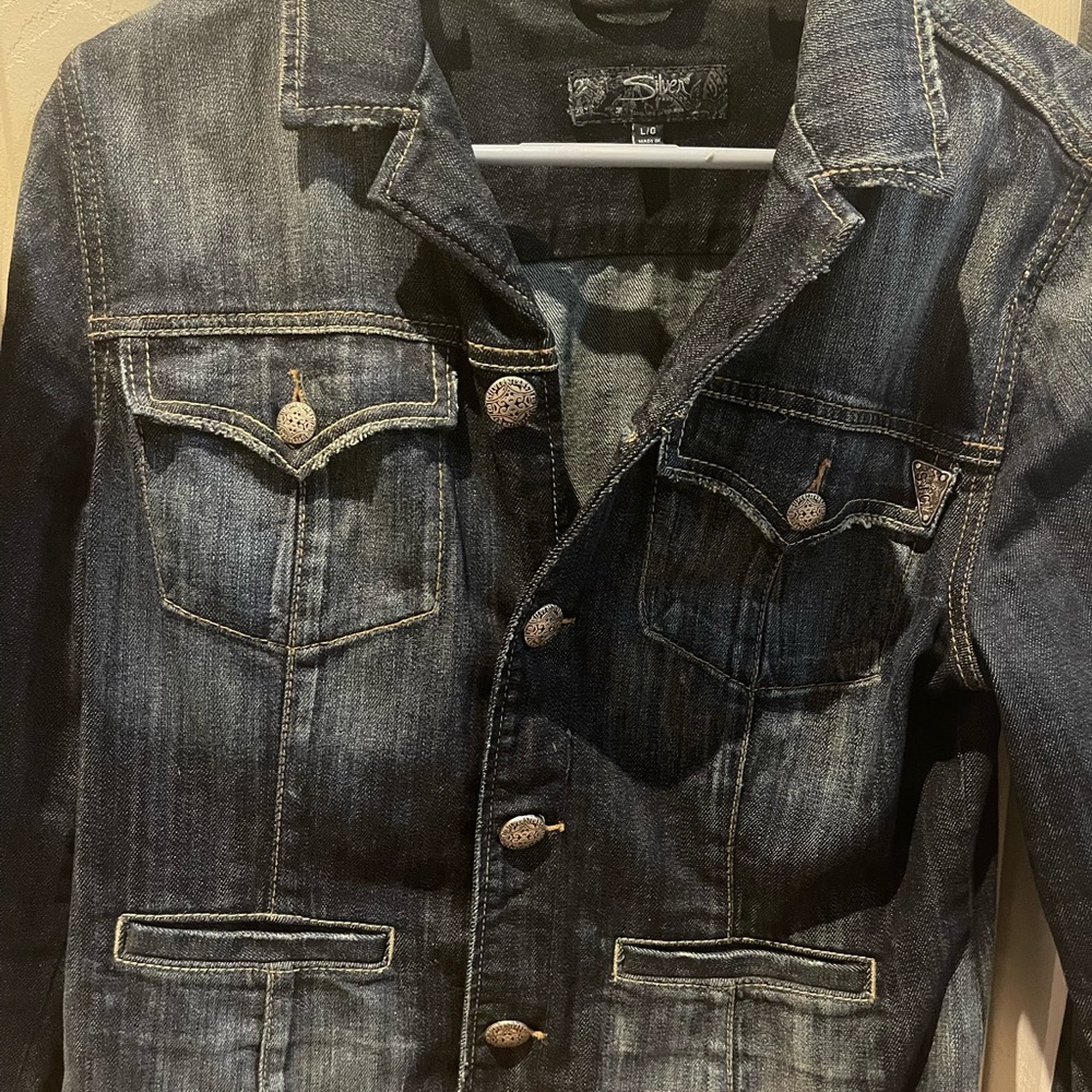 Silver Jean Jacket